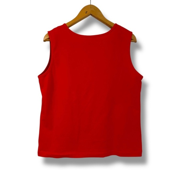 Vintage Duck Head Red Button Tank Top Women’s Size Medium Cotton Tomato Girl - Picture 2 of 15